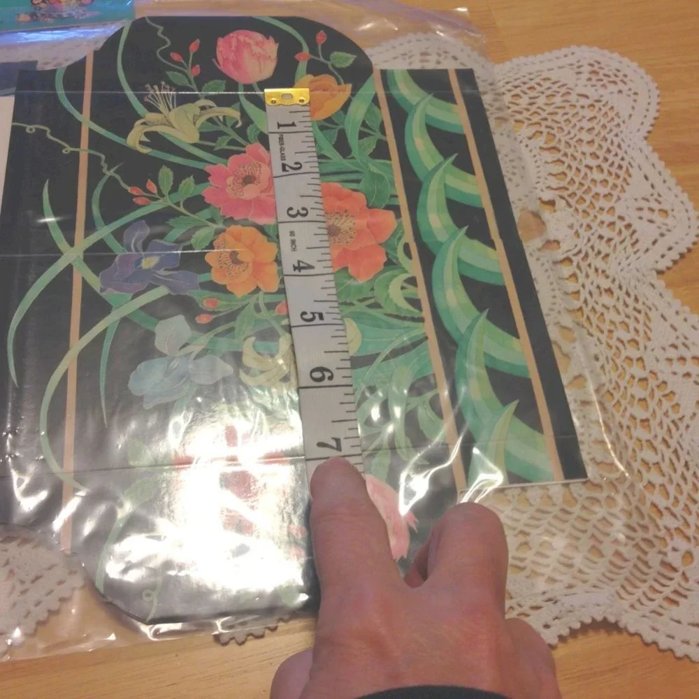 Collectible vintage inovase paper vases with plastic lining